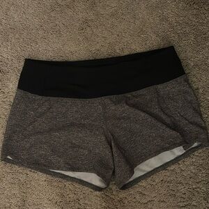 Grey lululemon speed up shorts